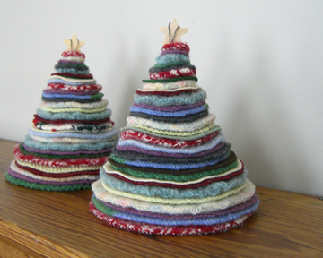 Мастер - классы Thrifted-holiday-trees-3