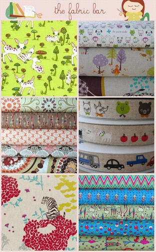 Fabric Giveaway! Amy of the fabric bar has offered up your choice of FIVE 