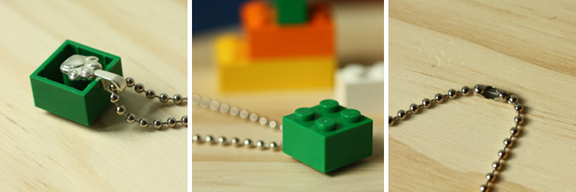 Lego best sale necklace diy