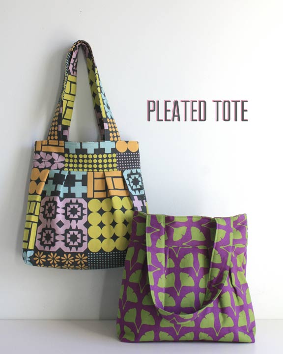 Pleated tote bag online