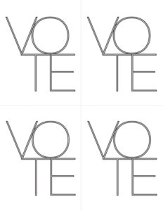 Printable VOTE Cards – the long thread